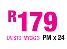 Vodacom K4201-Z USB Modem+ Alcatel One Touch 3000+ Starter Pack-On STD MyGig 3