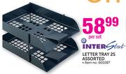 Inter Stat Letter Tray 2S Assorted-Per Set