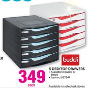 Buddi 5 Desktop Drawers-Each