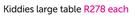 Sunny Kiddies Large Table-Each