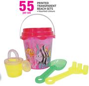 Printed Transparent Beach Sets-Per Set