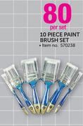 10 Piece Paint Brush Set-Per Set