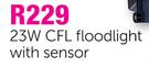 Eurolux 23W CFL Floodlight With Sensor