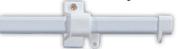 Steel Curtain Track 2m Single