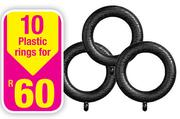 10 Plastic Rings