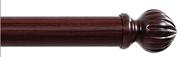 64mm Clip-On-Wood Rods(Mahogany) 1.5m Rod