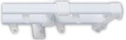Steel Curtain Track 1.5m Double