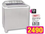 Defy 13KG Metallic Twin Tub Washing Machine DTT165