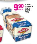 Albany Superior White Bread-700g-Each