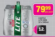 Castle Lite NRB-12x340ml-Per Pack