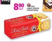 Red Label Lemon Cream-200g-Each