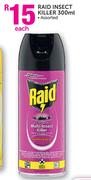 Raid Insect Killer Assorted-300ml Each