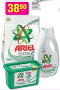 Ariel Auto Washing Powder-2kg/Liquid-1.5ltr Or Power Capsules-14's-Each
