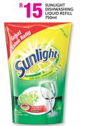 Sunlight Dishwashing Liquid Refill-750ml