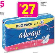 Always Maxi Assorted-Per Pack