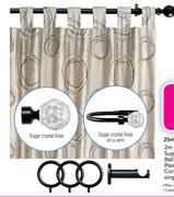 Decorland 25mm Aluminium 2m Curtain Rod(Black)
