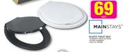 Mainstays Plastic Toilet Seat-Each