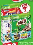 Nestle Milo Energy Cereal Regular/Duo-3 x 425g/450g, Nestle Cheerios Cereal Assorted-490g