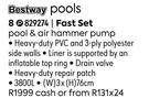 Bestway Fast Set Pool & Air Hammer Pump 829274