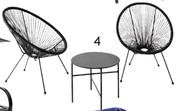 Avery 3 Piece Outdoor Set Table & 2 Chairs 830051