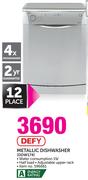 Defy 12 Place Metallic Dishwasher DDW174