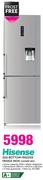 Hisense 322Ltr Bottom Freezer Fridge Inox H430BIWD