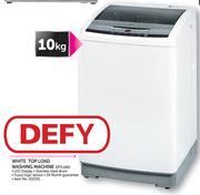 Defy 10kg White Top Load Washing Machine(DTL141)-Each