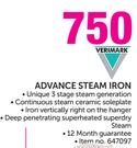 Verimark Advance Steam Iron