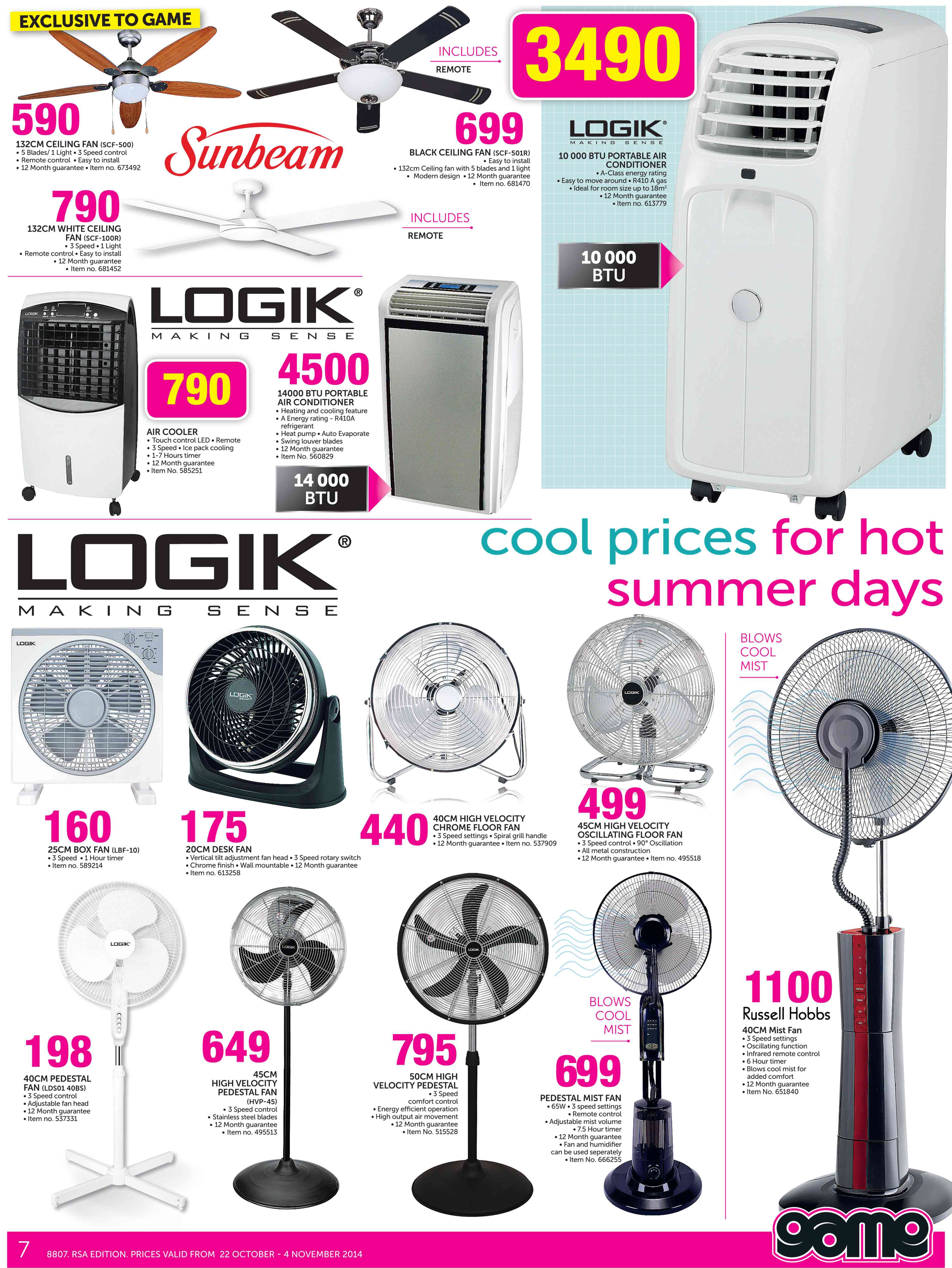 Special Logik 14000 BTU Portable Air Conditioner — www.guzzle.co.za
