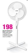 Logik 40cm Pedestal Fan LDS01 40BS