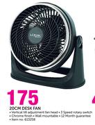 Logik 20cm Desk Fan