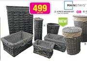 Mainstays 6 Piece Wicker Set-Per Set