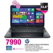 HP Intel Core I3 Touch Notebook