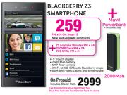 Blackberry Z3 Smartphone+ Muvit Powerbank 2000mAh-On Smart S