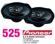 Pioneer 6x9 400W Speaker TS A6965S