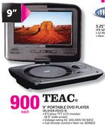Teac 9" Portable DVD Player PLAYER PDVD 9