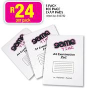 3 Pack 100 Pages Exam Pads