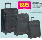 Voyager 70cm 4 Wheel Trolley Case-Each