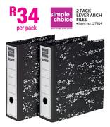 Simple Choice Lever Arch Files-2 Pack