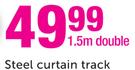 Steel Curtain Track 1.5 Double