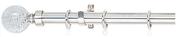 25mm Stainless Steel Curtain Rods(Brushed Silver) 1m