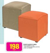 Fixed Suede Cubes-Each