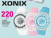 Xonix Ladies Analogue Watches-Each