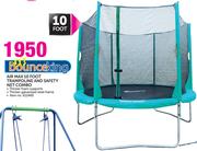 BounceKing Air Max 10 Foot Trampoline And Safety Net Combo