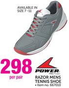 Power Razor Mens Tennis Shoe-Per Pair