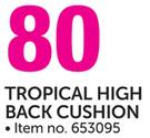 Out & About Tropical High Back Cushion
