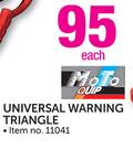 Moto Quip Universal Warning Triangle-Each