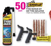 Shield Tyre Repair Kit Or Tyre Inflater-Each