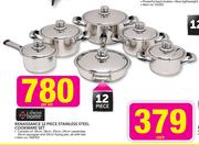 Always Home Renaissance 12 Piece Stainless Steel Cookware Set-Per set