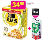 Bokomo Corn Flakes-1kg And Everfresh Milk-1ltr Assorted